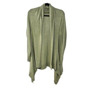 Lululemon Womens Cashlu Knit Wrap, Long Sleeve Sweater, Green, Size 6-8